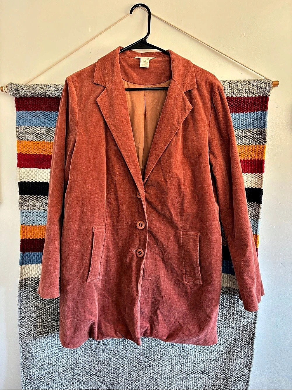 Sundance Corduroy Blazer in Rust Size Medium